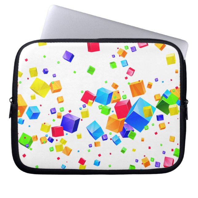 Colorful Cubes 1 Laptop Sleeve (Front)