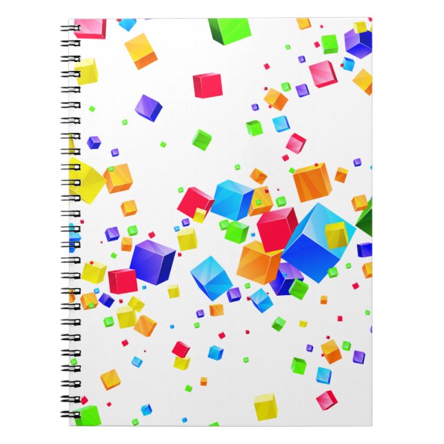 Colorful Cubes 1 Notebook (Front)