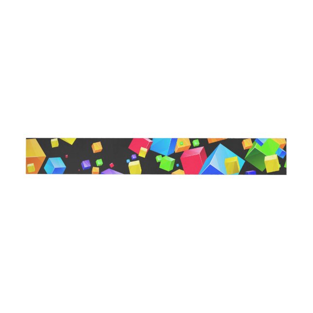 Colorful Cubes 2 Wrap Around Label (Individual)