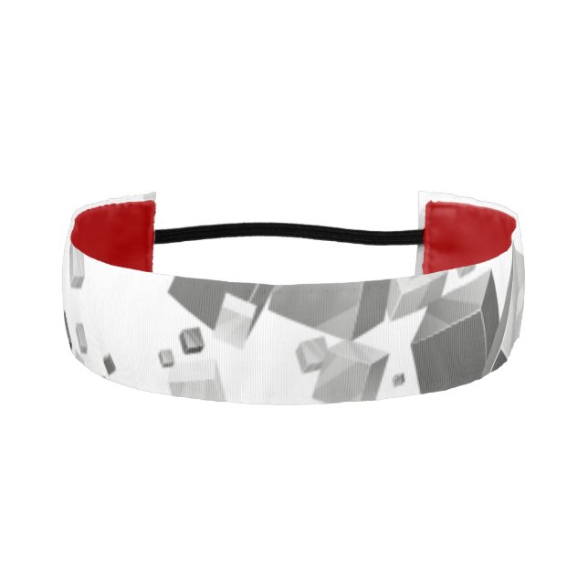 Colorful Cubes 3 Athletic Headband (Front)