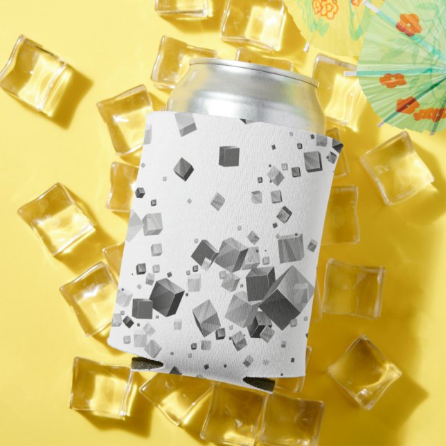 Colorful Cubes 3 Can Cooler (In Situ Summer)