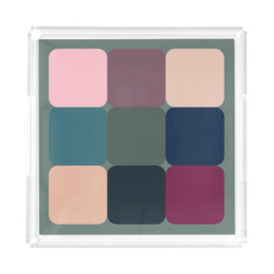 Colorful Cubes Acrylic Tray