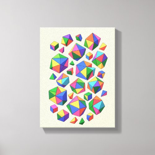Colorful Cubes Canvas Print