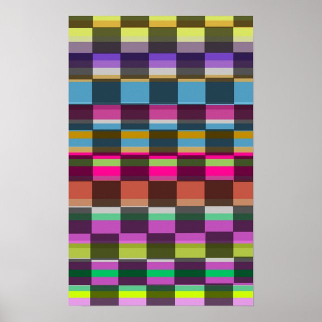 Colorful Cubes Poster (Front)