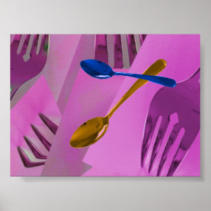 Colorful Culinary Artwork Design  Poster