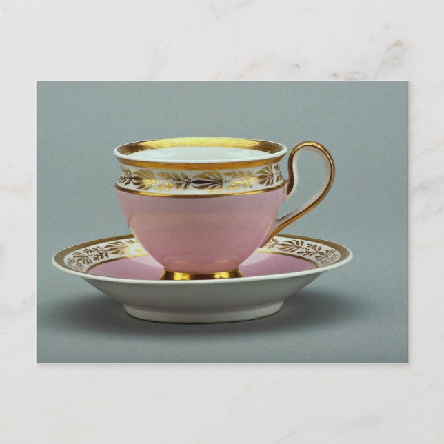 Colorful cup and saucer , Berlin, Germany Postcard (Front)