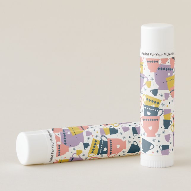 Colorful Cup Pattern Lip Balm (Front)