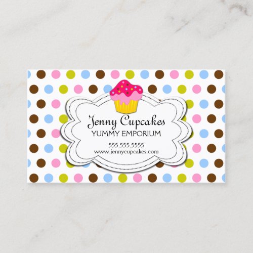 Cupcake Bakery Business Cards