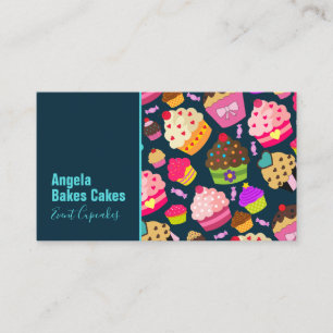 Colorful Cupcake Bakery Business Card
