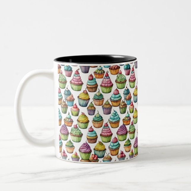 Colorful Cupcake Mug – Sweeten Your Sips (Left)