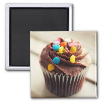 Colorful Cupcake Photograph Magnet by AllyJCat at Zazzle