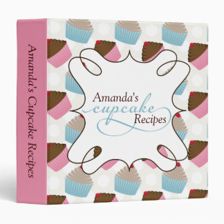 Colorful Cupcake Recipe Binder