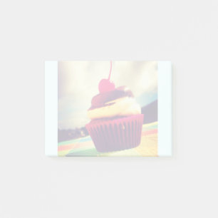 Colorful Cupcake with Cherry on Top Post-it Notes