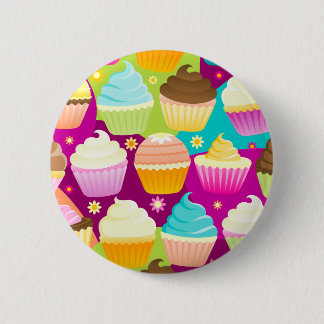 Colorful Cupcakes Pinback Button