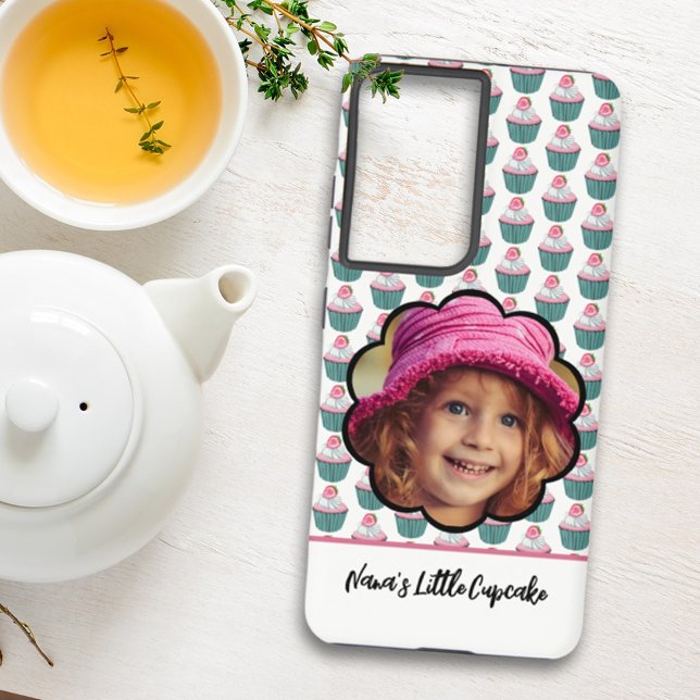 Colorful Cupcakes Scalloped Custom Photo  Samsung Galaxy Case (Creator Uploaded)