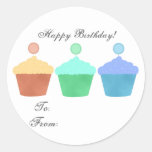 Colorful Cupcakes Stickers at Zazzle
