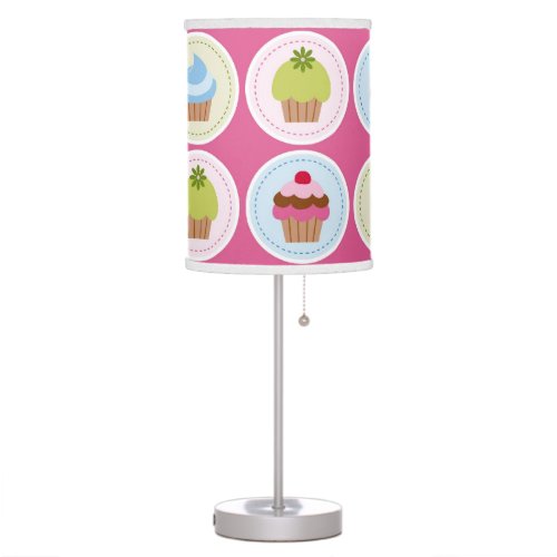 Colorful Cupcakes Table Lamp