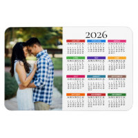 Colorful Custom 2026 Photo Calendar