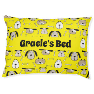 Colorful Custom Dog Pattern Pet Bed