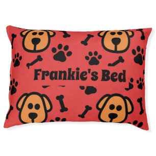 Colorful Custom Dog Pattern Pet Bed