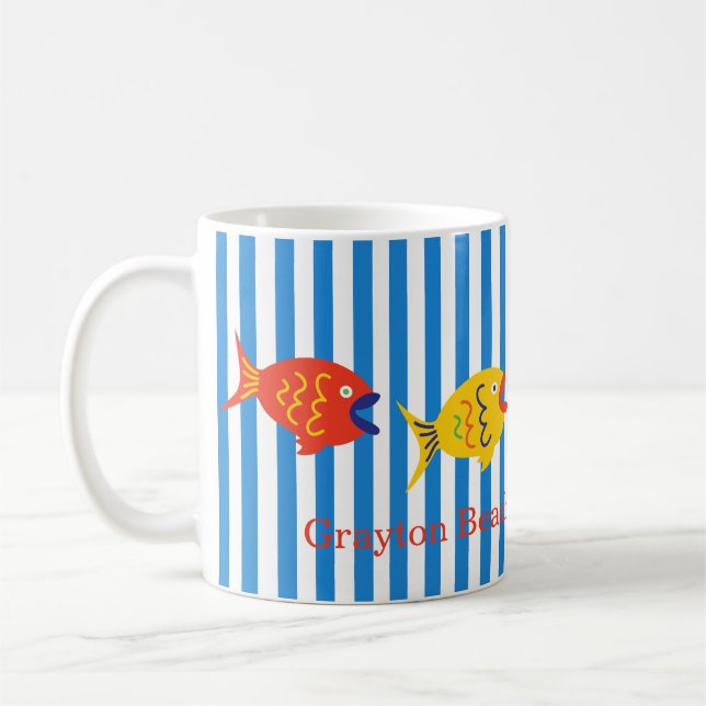 Colorful Custom Fish Mug (Left)
