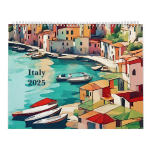 Colorful Custom Italy 2024 Calendar