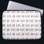Colorful Custom Rectangle Business Logo Repeating  Laptop Sleeve<br><div class="desc">Promote your business with this elegant laptop sleeve,  featuring your custom logo pattern. Easily add your logo by clicking on the "personalize" option.</div>