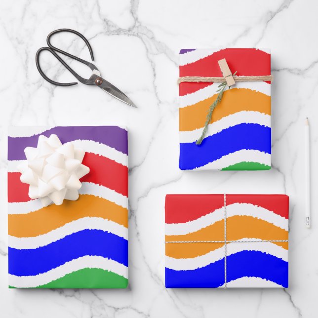 Colorful Custom Torn Paper Effect (Front)