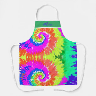 COLORFUL CUSTOMIZE TIE-DYE DESIGN Apron