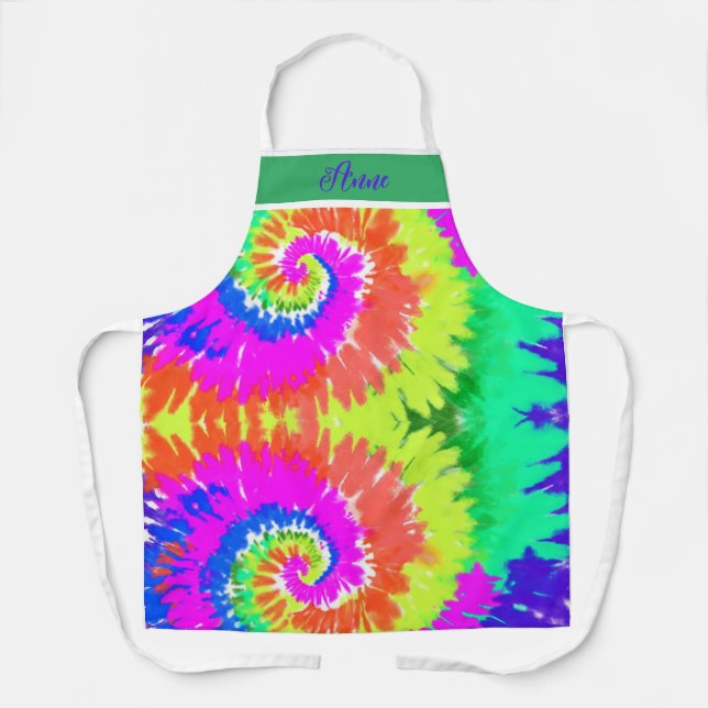COLORFUL CUSTOMIZE TIE-DYE DESIGN Apron (Front)