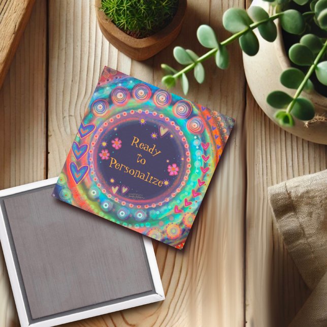 Colorful Customize your Own Inspirivity Trendy Magnet (Creator Uploaded)