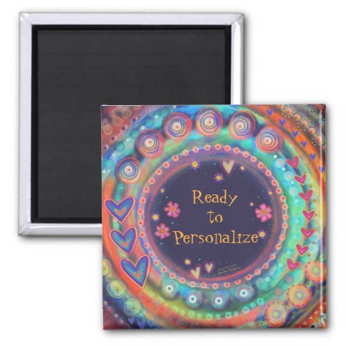 Colorful Customize your Own Inspirivity Trendy Magnet