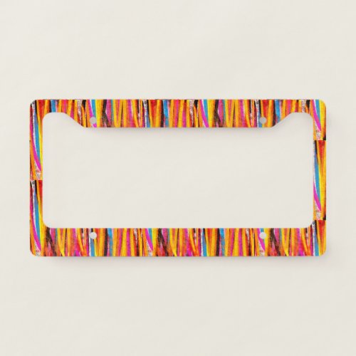 Colorful Customized and Personalized License Plate Frame