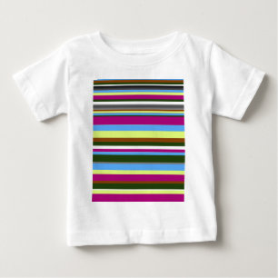 Colorful Customized Designer Stripe Baby T-Shirt