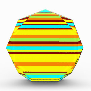 Colorful Customized Designer Stripe Pattern Award