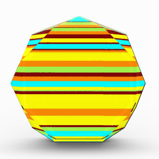 Colorful Customized Designer Stripe Pattern Award