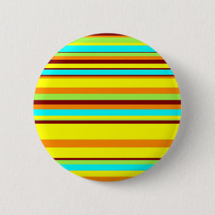 Colorful Customized Designer Stripe Pattern Button