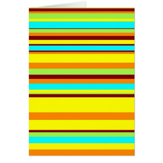Colorful Customized Designer Stripe Pattern Cards (Front)