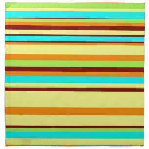 Colorful Customized Designer Stripe Pattern Cloth Napkin