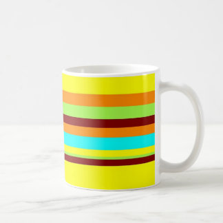 Colorful Customized Designer Stripe Pattern Coffee Mug