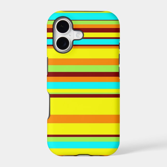 Colorful Customized Designer Stripe Pattern Iphone Case (Back)