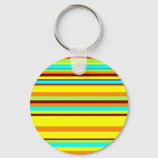 Colorful Customized Designer Stripe Pattern Keychain