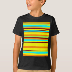 Colorful Customized Designer Stripe Pattern T-Shirt