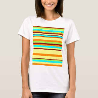 Colorful Customized Designer Stripe Pattern T-Shirt