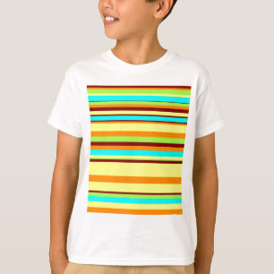 Colorful Customized Designer Stripe Pattern T-Shirt