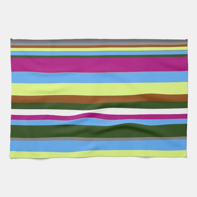 Colorful Customized Designer Stripe Towel (Horizontal)