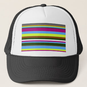 Colorful Customized Designer Stripe Trucker Hat