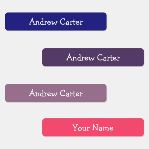 Colorful Customized Kids Iron On name labels