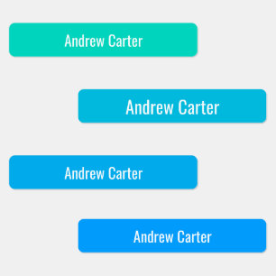 Colorful Customized Kids Iron On Waterproof Labels