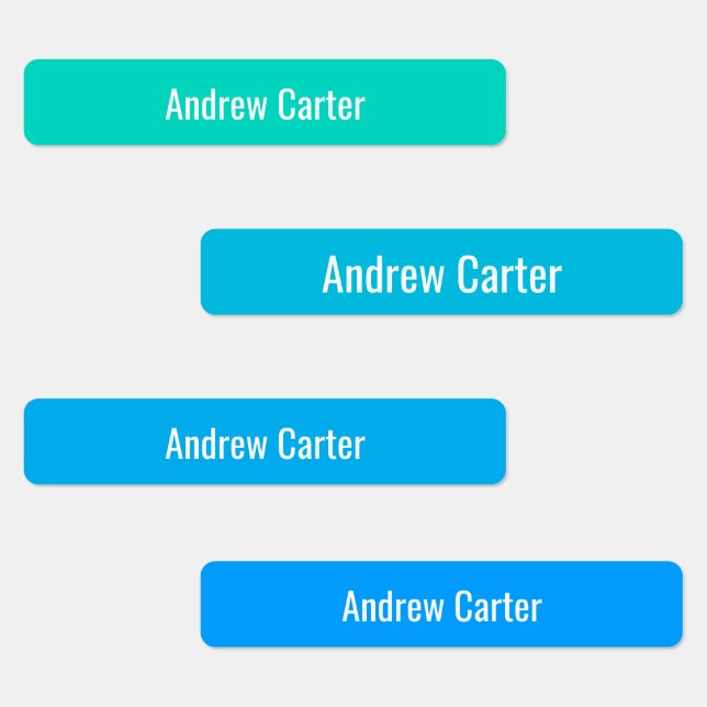 Colorful Customized Kids Iron On Waterproof Labels (Group)